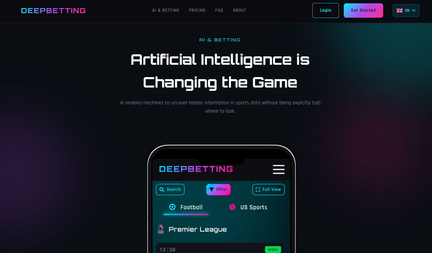 DeepBetting Platform Example